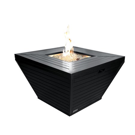 SUNBEAM Sunbeam Contemporary Aluminum Fire Table in Matte Black 9104